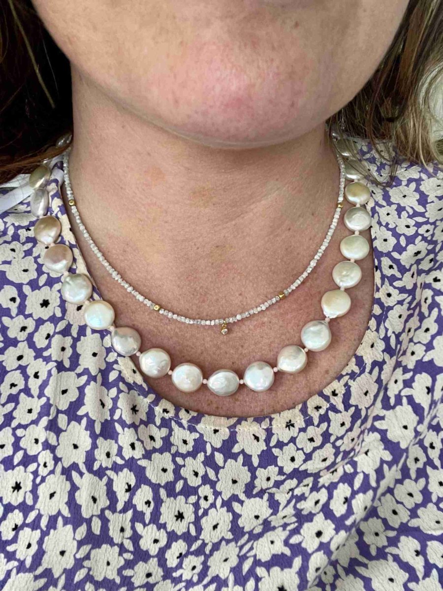 Lulu halskæder med rå-diamanter - Billede 3
