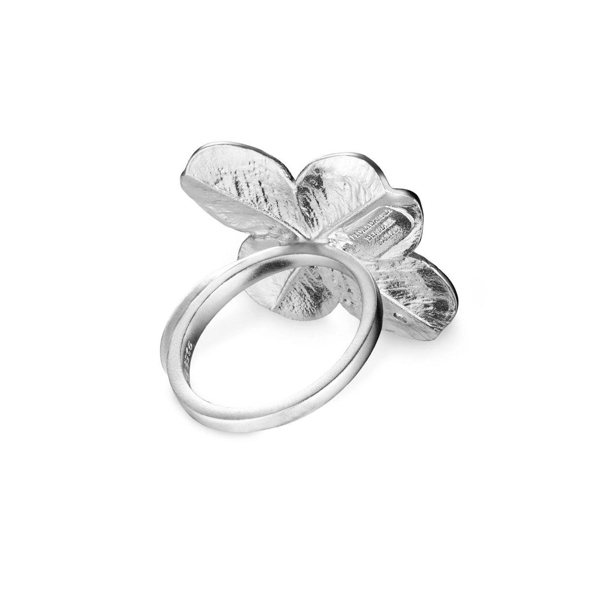 Flora Danica Firkløver Statement Ring - Sølv - Billede 4